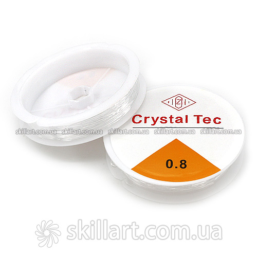 Силиконовая леска-резинка Crystal Tec 0,8мм, прозрачная